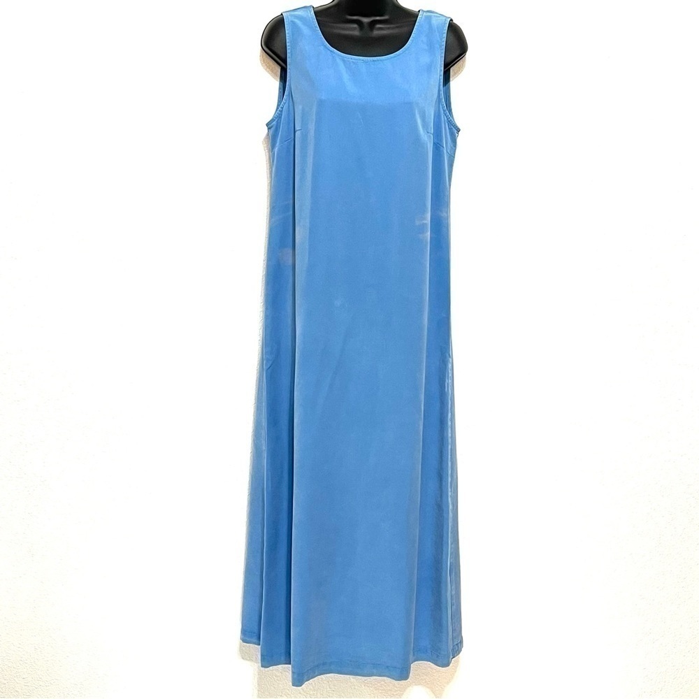 Amy K SU AKS VINTAGE Woman Blue Maxi Dress Size M